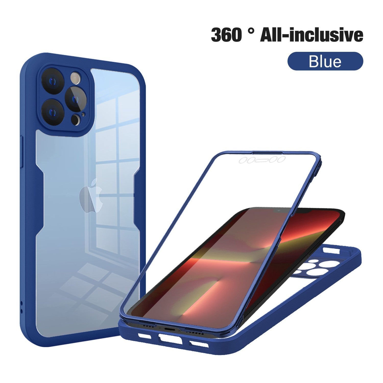 Shockproof 360° Silicone Full Case Cover for Iphone 17 16 15 14 Pro Max 13 12 11