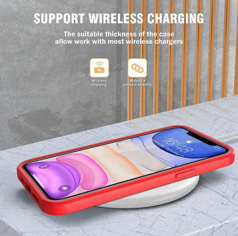 Shockproof 360° Silicone Full Case Cover for Iphone 17 16 15 14 Pro Max 13 12 11